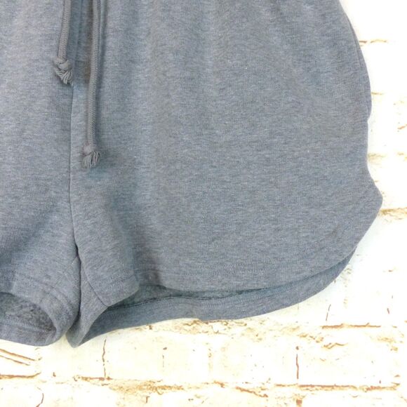 Wild Fable Shorts Womens L Gray High Rise Elastic Waist Fleece Dolphin Style - Picture 6 of 11